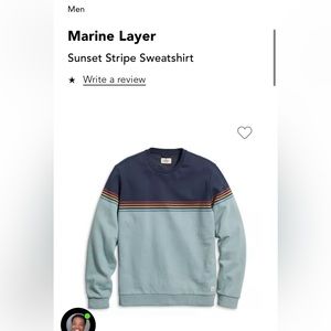 Men’s Marine Layer Sunset Stripe Sweatshirt
